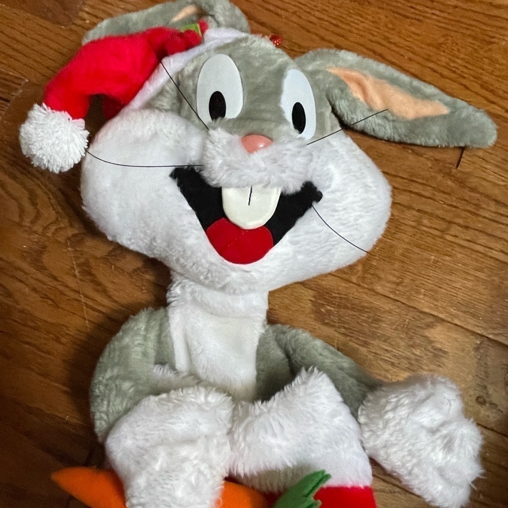 Vtg BUGS BUNNY 1991 Warner Looney Tunes Christmas Stocking Big 25"